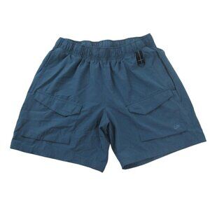 Urban‎ Pipeline Cargo Shorts Mens Teal Sportswear Casual Elastic Waist Outdoor